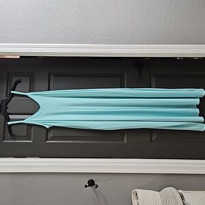 New! NWT Boutique Sundress Womens XL in Turquoise with pockets!! Light & Flowy!